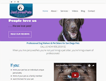 Tablet Screenshot of jenlovespets.com